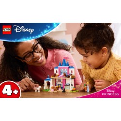LEGO | Disney Princess 43283 Castello degli Amici Animali di Cenerentola, Gioco Didattico con Mini Bambolina, 4 Animali, 4+