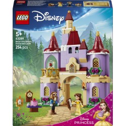LEGO | Disney Princess 43289 Belle e il Castello Incantato della Bestia, Gioco con 2 Mini Bamboline e 2 Personaggi, Regalo 5+
