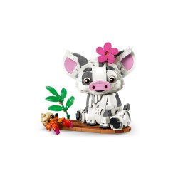 LEGO | Disney Vaiana 43292 Pua Action Figure, Maialino Giocattolo con Fiore, Granchio e Zattera, Regalo per Bambini da 9+