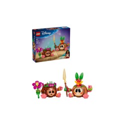 LEGO | Disney Vaiana 43293 Kakamora, Giocattolo con 2 Personaggi Portavaso e Fiori Finti, Regalo per Bambine da 9 Anni in su