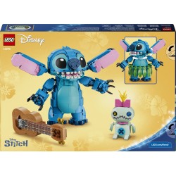 LEGO | Disney 43296 Stitch e Scrump, 2 Action Figure Giocattolo con Accessori, Decorazione Cameretta, Regalo per Bambini 9+