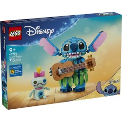 LEGO | Disney 43296 Stitch e Scrump, 2 Action Figure Giocattolo con Accessori, Decorazione Cameretta, Regalo per Bambini 9+