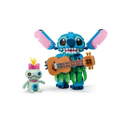 LEGO | Disney 43296 Stitch e Scrump, 2 Action Figure Giocattolo con Accessori, Decorazione Cameretta, Regalo per Bambini 9+