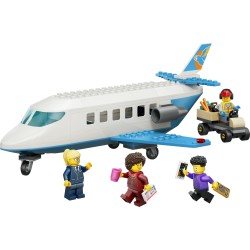 LEGO City 60492 Jet Passeggeri, Modellino di Aereo Giocattolo con 4 Minifigure e Accessori, Giochi Didattici, Regalo per 4+
