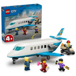 LEGO City 60492 Jet Passeggeri, Modellino di Aereo Giocattolo con 4 Minifigure e Accessori, Giochi Didattici, Regalo per 4+