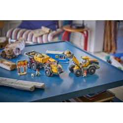 LEGO City 60494 Camion Ribaltabile e Pala Meccanica, Veicoli Giocattolo con Funzioni e 3 Minifigure, Regalo per Bambini da 8+