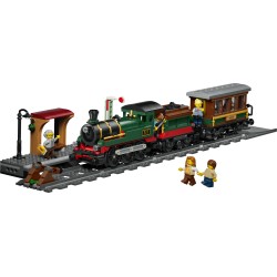 LEGO City 60511 Treno a Vapore Vintage, Giocattolo STEM con Stazione, Binari, Cabina di Comando e Segnale di Stop, Regalo 7+