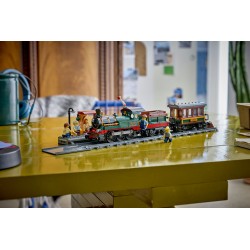 LEGO City 60511 Treno a Vapore Vintage, Giocattolo STEM con Stazione, Binari, Cabina di Comando e Segnale di Stop, Regalo 7+