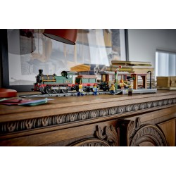 LEGO City 60511 Treno a Vapore Vintage, Giocattolo STEM con Stazione, Binari, Cabina di Comando e Segnale di Stop, Regalo 7+