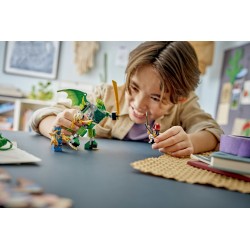 LEGO NINJAGO 71862 Battle Pack Mech Drago di Lloyd, Giocattolo Ninja con Action Figure e 3 Minifigure, Regalo per Bambini 6+