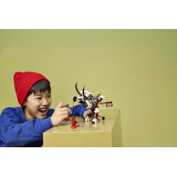 LEGO NINJAGO 71863 Zilvar e Grimtak la Bestia Drago, Giocattolo Ninja con Action Figure e 3 Minifigure, Regalo per Bambini 7+