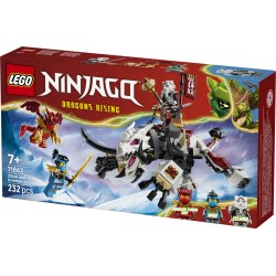 LEGO NINJAGO 71863 Zilvar e Grimtak la Bestia Drago, Giocattolo Ninja con Action Figure e 3 Minifigure, Regalo per Bambini 7+