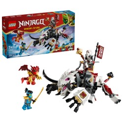 LEGO NINJAGO 71863 Zilvar e Grimtak la Bestia Drago, Giocattolo Ninja con Action Figure e 3 Minifigure, Regalo per Bambini 7+