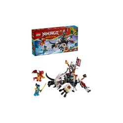 LEGO NINJAGO 71863 Zilvar e Grimtak la Bestia Drago, Giocattolo Ninja con Action Figure e 3 Minifigure, Regalo per Bambini 7+