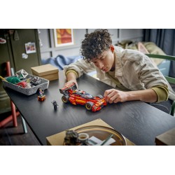 LEGO NINJAGO 71867 Super-Bolide Ninja X-1 - 15° Anniversario, Modello Auto con Moto Giocattolo e 3 Minifigure, Regalo per 14+