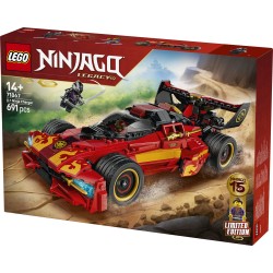 LEGO NINJAGO 71867 Super-Bolide Ninja X-1 - 15° Anniversario, Modello Auto con Moto Giocattolo e 3 Minifigure, Regalo per 14+