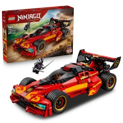 LEGO NINJAGO 71867 Super-Bolide Ninja X-1 - 15° Anniversario, Modello Auto con Moto Giocattolo e 3 Minifigure, Regalo per 14+