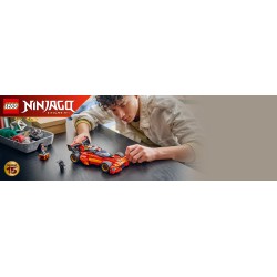LEGO NINJAGO 71867 Super-Bolide Ninja X-1 - 15° Anniversario, Modello Auto con Moto Giocattolo e 3 Minifigure, Regalo per 14+