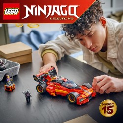 LEGO NINJAGO 71867 Super-Bolide Ninja X-1 - 15° Anniversario, Modello Auto con Moto Giocattolo e 3 Minifigure, Regalo per 14+