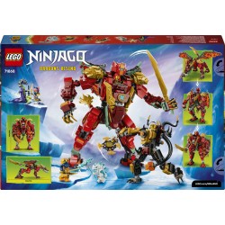LEGO NINJAGO 71868 Mech Drago Mutaforma di Wyldfyre, Action Figure Giocattolo 2in1 con Mech e 6 Minifigure, Regalo Bambini 9+