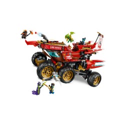 LEGO NINJAGO 71869 Bounty di Terra, Giocattolo 3 in 1 Trasformabile in Nave Volante, Macchina e Moto, Regalo per Bambini 9+