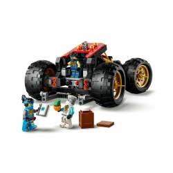 LEGO NINJAGO 71869 Bounty di Terra, Giocattolo 3 in 1 Trasformabile in Nave Volante, Macchina e Moto, Regalo per Bambini 9+