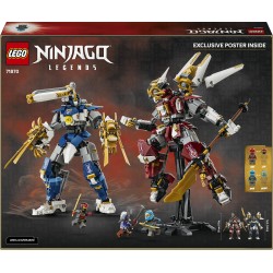LEGO NINJAGO 71870 Mech Titanici Gemelli, Giocattolo con 2 Action Figure e 3 Minifigure, Regalo per Bambini da 12+ Anni