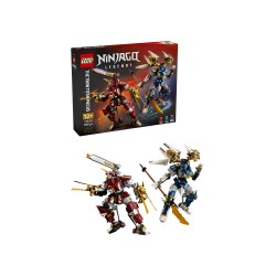 LEGO NINJAGO 71870 Mech Titanici Gemelli, Giocattolo con 2 Action Figure e 3 Minifigure, Regalo per Bambini da 12+ Anni