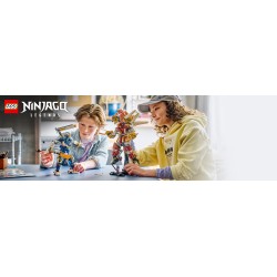 LEGO NINJAGO 71870 Mech Titanici Gemelli, Giocattolo con 2 Action Figure e 3 Minifigure, Regalo per Bambini da 12+ Anni