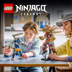 LEGO NINJAGO 71870 Mech Titanici Gemelli, Giocattolo con 2 Action Figure e 3 Minifigure, Regalo per Bambini da 12+ Anni