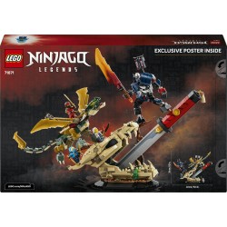 LEGO NINJAGO 71871 Battaglia alla Lama del Drago, Giocattolo con Drago, Action Figure e 4 Minifigure, Regalo per Bambini 9+