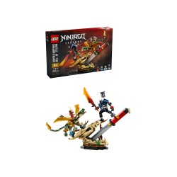 LEGO NINJAGO 71871 Battaglia alla Lama del Drago, Giocattolo con Drago, Action Figure e 4 Minifigure, Regalo per Bambini 9+