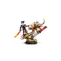 LEGO NINJAGO 71871 Battaglia alla Lama del Drago, Giocattolo con Drago, Action Figure e 4 Minifigure, Regalo per Bambini 9+