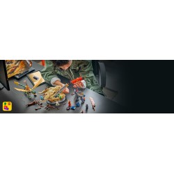 LEGO NINJAGO 71871 Battaglia alla Lama del Drago, Giocattolo con Drago, Action Figure e 4 Minifigure, Regalo per Bambini 9+