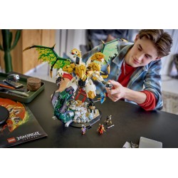 LEGO NINJAGO 71872 Battaglia dell’Ultra Drago, Giocattolo con Action Figure a 4 Teste, Serpente e 4 Minifigure, Regalo da 12+