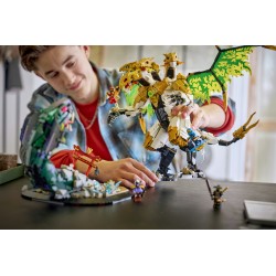 LEGO NINJAGO 71872 Battaglia dell’Ultra Drago, Giocattolo con Action Figure a 4 Teste, Serpente e 4 Minifigure, Regalo da 12+