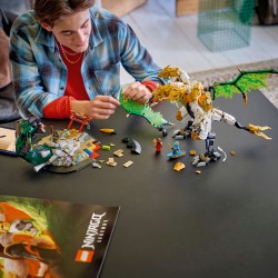 LEGO NINJAGO 71872 Battaglia dell’Ultra Drago, Giocattolo con Action Figure a 4 Teste, Serpente e 4 Minifigure, Regalo da 12+