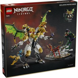 LEGO NINJAGO 71872 Battaglia dell’Ultra Drago, Giocattolo con Action Figure a 4 Teste, Serpente e 4 Minifigure, Regalo da 12+