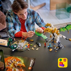 LEGO NINJAGO 71872 Battaglia dell’Ultra Drago, Giocattolo con Action Figure a 4 Teste, Serpente e 4 Minifigure, Regalo da 12+