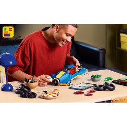 LEGO 72050 Mario Kart: Luigi e Mach 8, Kit per Adulti con Personaggio Nintendo e Auto, Gadget da Collezione, Regalo per Gamer