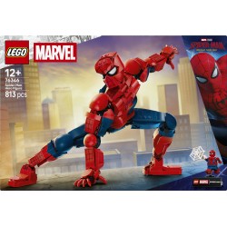 LEGO | Marvel 76346 Personaggio di Spider-Man, Action Figure Giocattolo con Minifigure da Collezione, Regalo per Bambini 12+