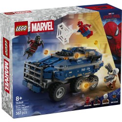 LEGO | Marvel 76349 Spider-Man: Inseguimento del Trasportatore di Detenuti, Macchina Giocattolo, 4 Minifigure, Regalo 8+ Anni