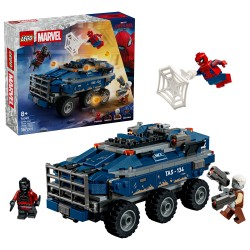 LEGO | Marvel 76349 Spider-Man: Inseguimento del Trasportatore di Detenuti, Macchina Giocattolo, 4 Minifigure, Regalo 8+ Anni