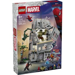 LEGO | Marvel 76350 Scontro Epico: Spider-Man vs. Hulk, Gioco Interattivo con Ufficio, Action Figure, 5 Minifigure, Regalo 8+