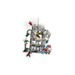 LEGO | Marvel 76350 Scontro Epico: Spider-Man vs. Hulk, Gioco Interattivo con Ufficio, Action Figure, 5 Minifigure, Regalo 8+