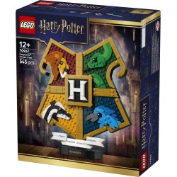 LEGO Harry Potter 76462 Stemma della Casa di Hogwarts, Giocattolo Wall Art 3D con Animali, Regalo di Compleanno per Bambini 12+