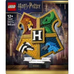 LEGO Harry Potter 76462 Stemma della Casa di Hogwarts, Giocattolo Wall Art 3D con Animali, Regalo di Compleanno per Bambini 12+