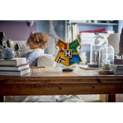 LEGO Harry Potter 76462 Stemma della Casa di Hogwarts, Giocattolo Wall Art 3D con Animali, Regalo di Compleanno per Bambini 12+