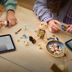 LEGO Harry Potter 76469 2in1 Dobby l'Elfo Libero, Gioco Trasformabile in Kreacher, Decorazione Cameretta, Regalo Bambini 8+