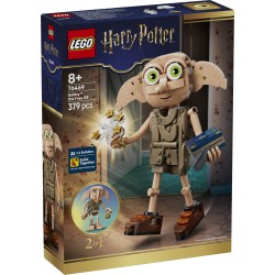 LEGO Harry Potter 76469 2in1 Dobby l'Elfo Libero, Gioco Trasformabile in Kreacher, Decorazione Cameretta, Regalo Bambini 8+